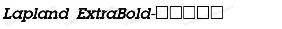 Lapland ExtraBold字体转换